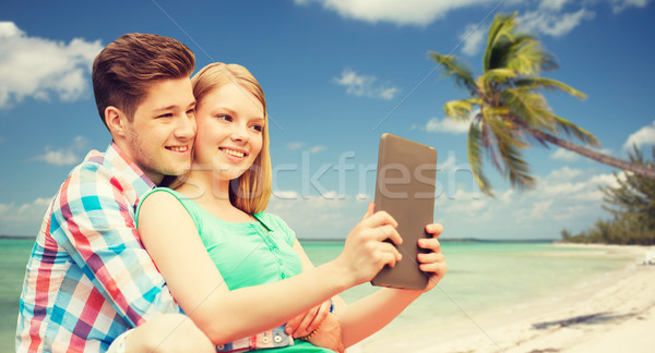 [[stock_photo]]: Couple · plage · vacances · vacances