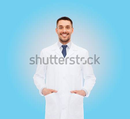 Lächelnd Mann Prostata Krebs Bewusstsein Band Stock foto © dolgachov