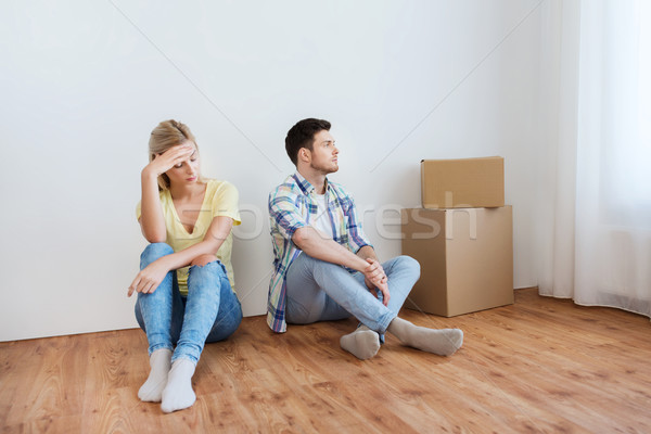 Malheureux couple argument maison personnes relation [[stock_photo]] © dolgachov
