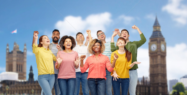 Internacional grupo feliz sorridente pessoas diversidade Foto stock © dolgachov
