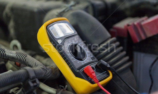 вольтметр автомобилей батареи Auto службе Сток-фото © dolgachov