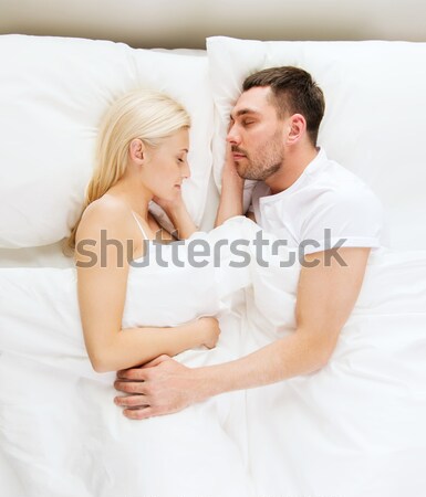 Stockfoto: Ongelukkig · paar · argument · slaapkamer · mensen · relatie