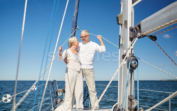 Stockfoto: Zeil · boot · jacht · zee