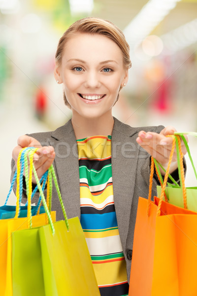 Müşteri resim kadın mutlu alışveriş Stok fotoğraf © dolgachov