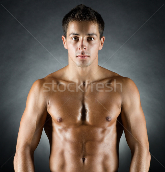 young male bodybuilder Stock photo © dolgachov