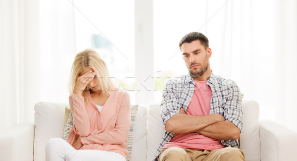 Malheureux couple argument maison personnes relation [[stock_photo]] © dolgachov