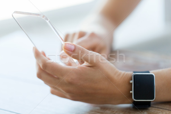 [[stock_photo]]: Mains · regarder · affaires · technologie