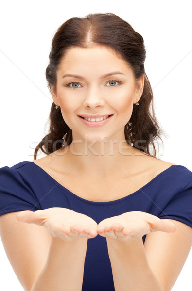 something on the palms Stock photo © dolgachov