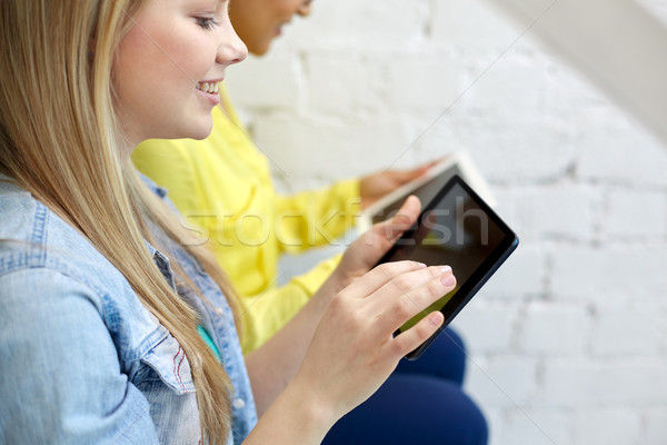 Foto stock: Mulheres · escada · pessoas · tecnologia