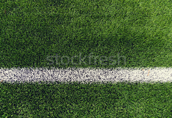 Campo de fútbol línea hierba deporte juego Foto stock © dolgachov