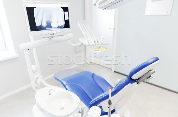 interior of new modern dental clinic office Stock photo © dolgachov