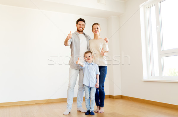 Famille heureuse enfant déplacement nouvelle maison hypothèque personnes [[stock_photo]] © dolgachov