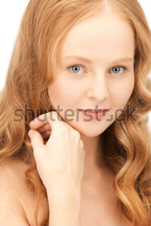 Femme glace lumineuses photos visage [[stock_photo]] © dolgachov