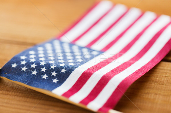 Amerykańską flagę amerykański dzień nacjonalizm drewna Zdjęcia stock © dolgachov