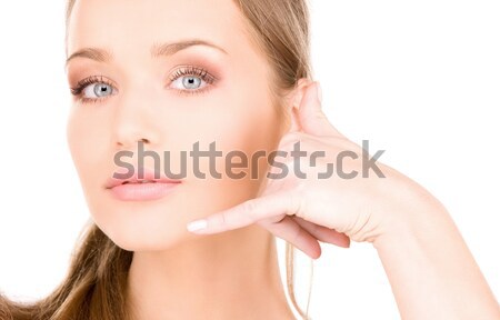 Stock photo: woman whispering gossip