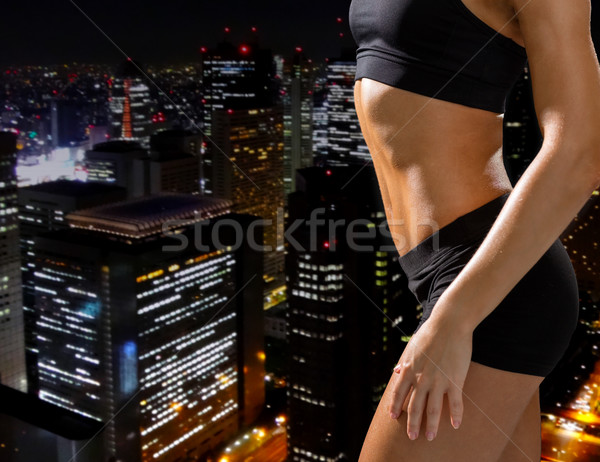 Sportlich weiblichen Sportbekleidung Fitness Ernährung Stock foto © dolgachov