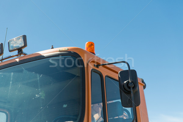 close up of road service car cabin with flasher Stock photo © dolgachov