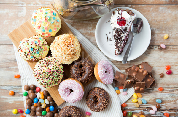 close up of sweets on table Stock photo © dolgachov