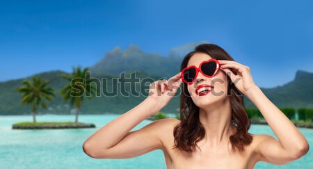 若い女性 サングラス ビーチ 夏休み 観光 旅行 ストックフォト © dolgachov