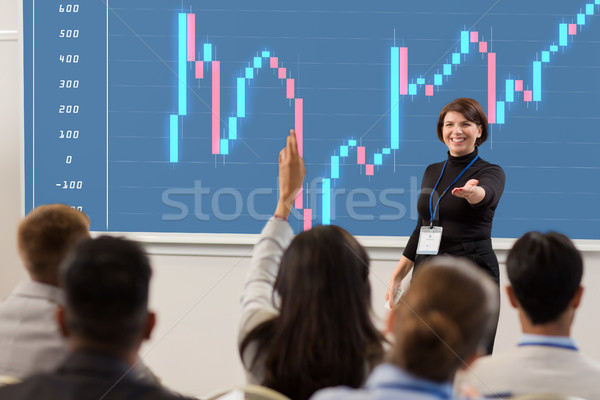 group of people at business conference or lecture Stock photo © dolgachov