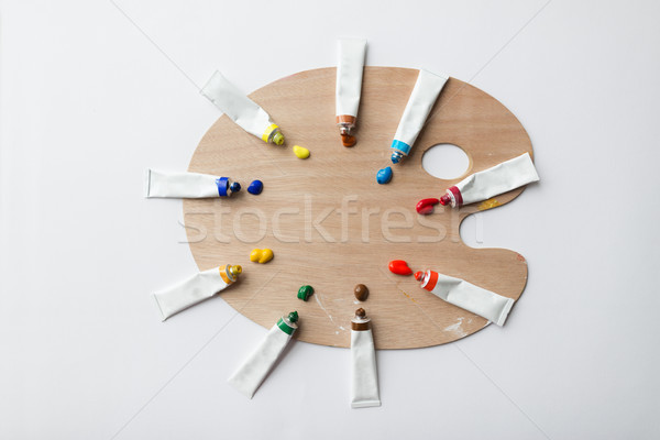 Palette acrilico colore tubi vernice arte Foto d'archivio © dolgachov