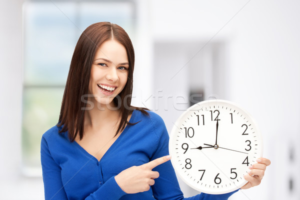 Femeie mare ceas luminos imagine Imagine de stoc © dolgachov