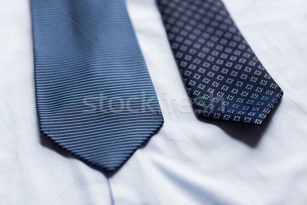 Shirt blau Kleidung formal tragen Stock foto © dolgachov