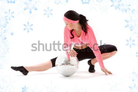 silver ball rider Stock photo © dolgachov