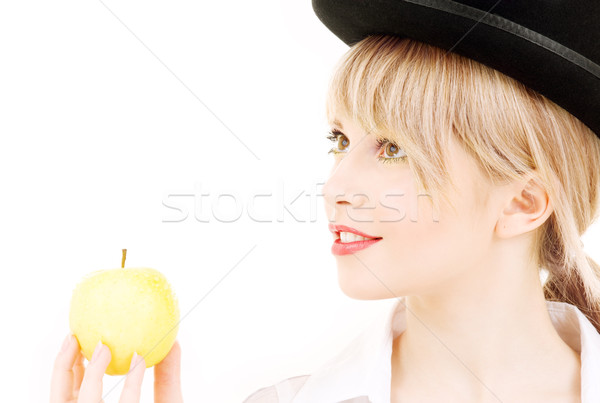 Vert pomme lumineuses photos femme [[stock_photo]] © dolgachov