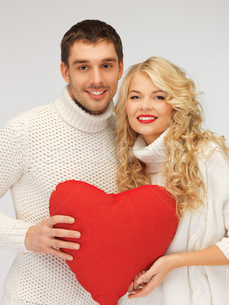 [[stock_photo]]: Famille · couple · coeur · photos · fille · homme