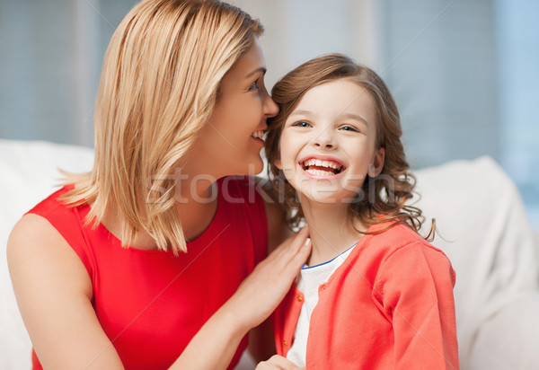 Mutter Tochter hellen Bild Mädchen Stock foto © dolgachov