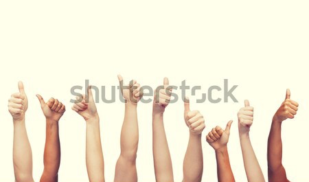 human hands showing thumbs up Stock photo © dolgachov