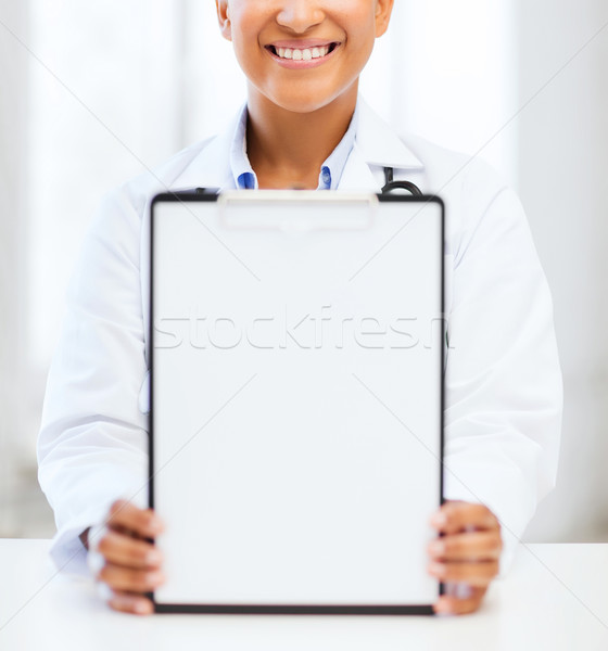 doctor with blank prescription Stock photo © dolgachov