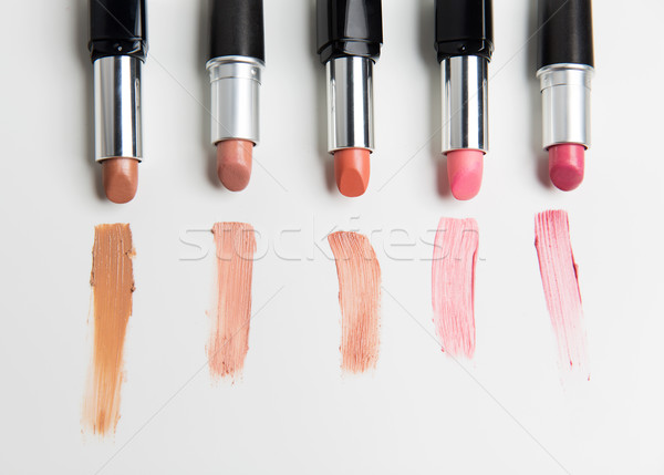 close up of lipsticks range Stock photo © dolgachov
