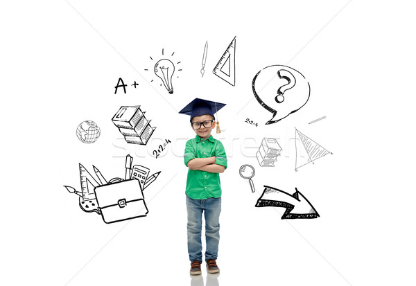 ストックフォト: 学士 · 帽子 · 幼年 · 学校 · 教育