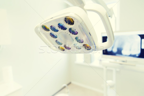 close up of lamp at dental clinic office Stock photo © dolgachov