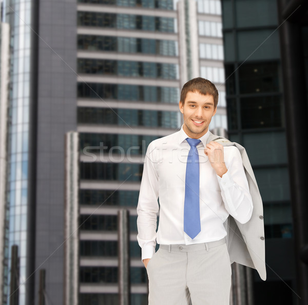 handsome businessman in suit Stock photo © dolgachov