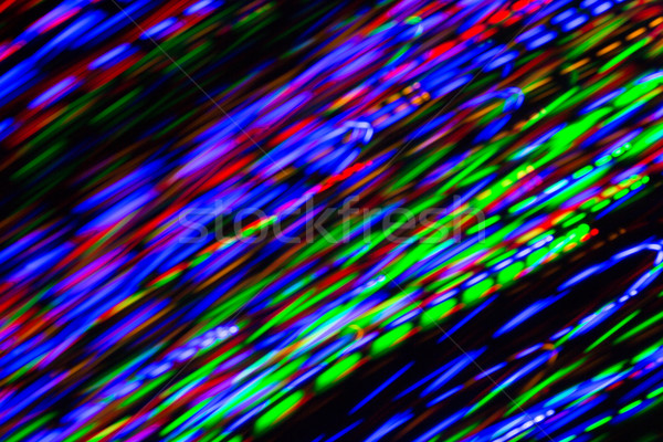 colorful bright night lights over black background Stock photo © dolgachov