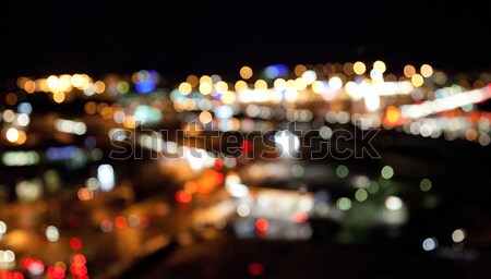 colorful bright lights on dark night background Stock photo © dolgachov