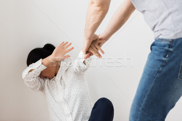 [[stock_photo]]: Malheureux · femme · souffrance · violence · domestique · abus · personnes