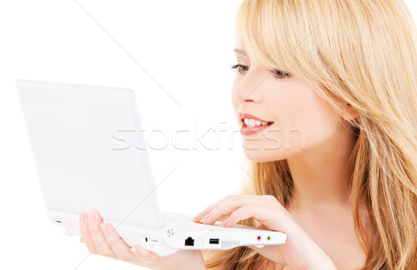 [[stock_photo]]: Adolescente · ordinateur · portable · photos · femme · internet · étudiant