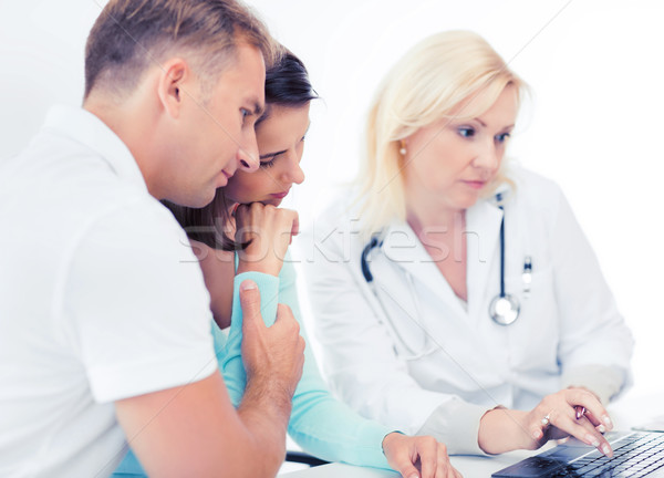 doctor with patients in hospital Stock photo © dolgachov