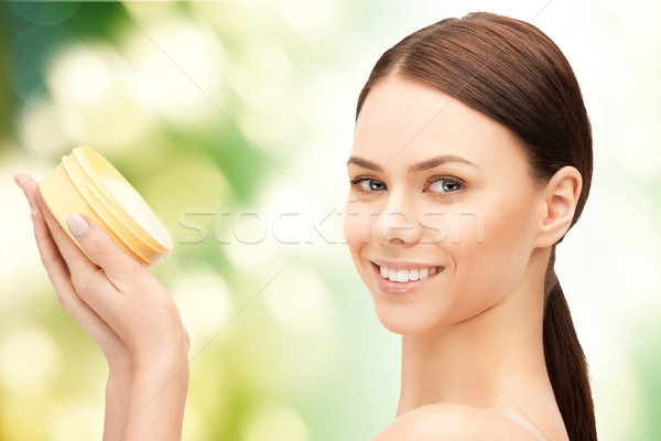 Gyönyörű nő hidratáló kép nő bőr fiatal Stock fotó © dolgachov