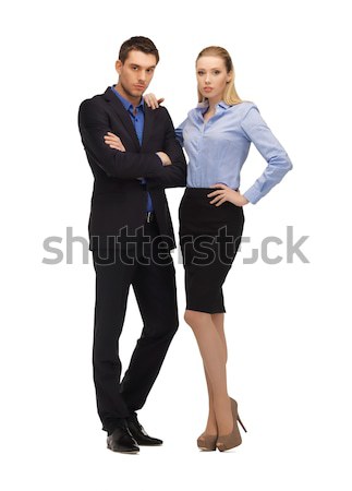 man and woman in formal clothes Stock photo © dolgachov