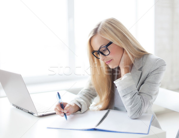 Stock photo: businesswoman with documents