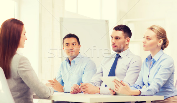 Business team aanvrager kantoor business interview werk Stockfoto © dolgachov