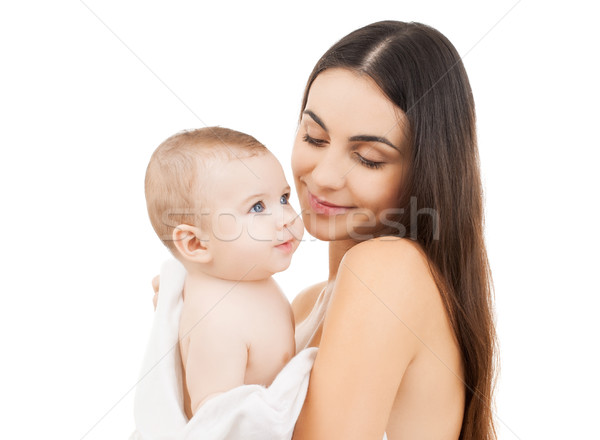 Szczęśliwy matka baby rodziny dziecko rodzicielstwo Zdjęcia stock © dolgachov