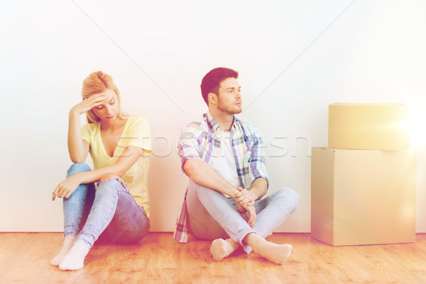 Malheureux couple argument maison personnes relation [[stock_photo]] © dolgachov