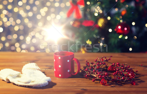 Zdjęcia stock: Rękawice · christmas · dekoracji · wakacje · zimą