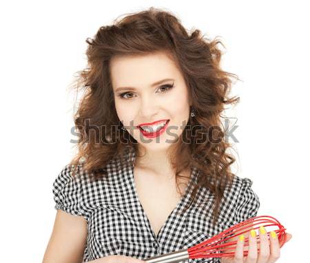 lovely housewife Stock photo © dolgachov